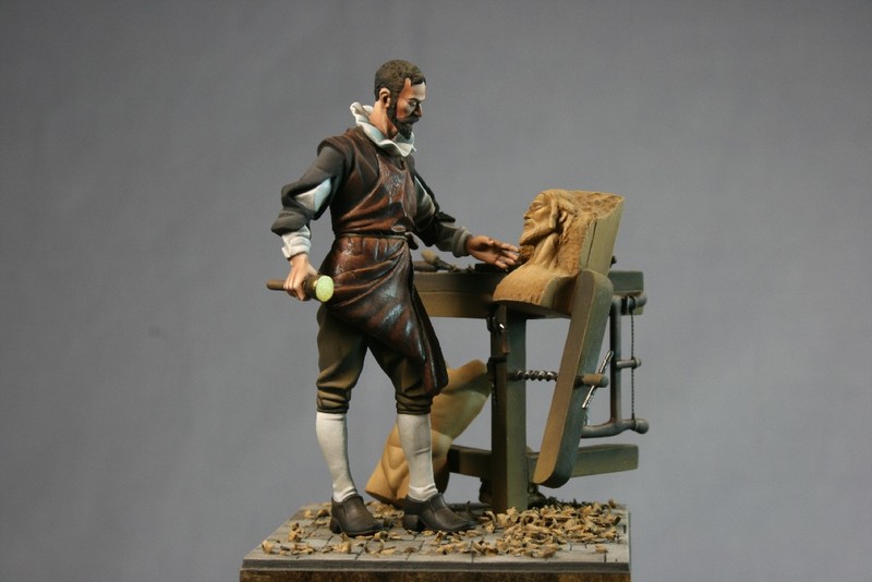 Martínez Montañés tallando a Nuestro Padre Jesús de la Pasión Sevilla 1612