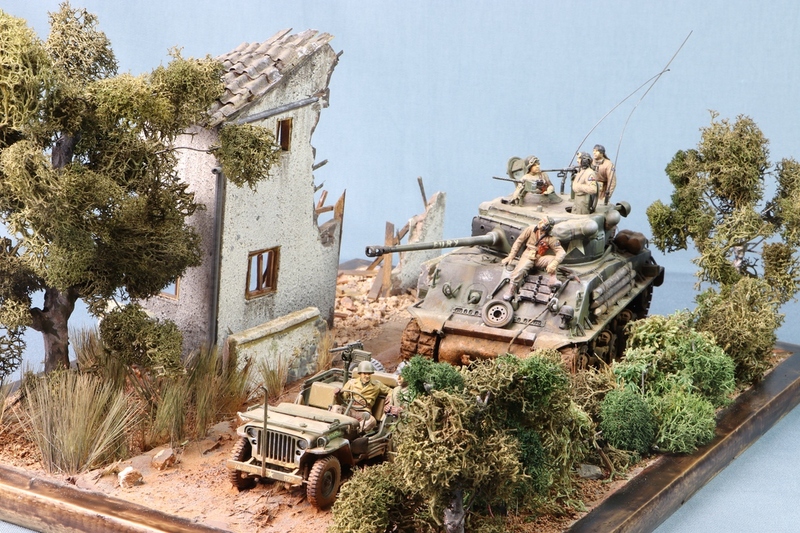SHERMAN FURY NORMANDIA.