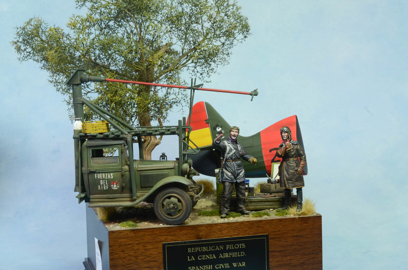 Republican pilots. La cenia airfield. Spanish Civil War