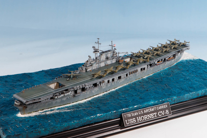 USS Hornet CV-8 ( Cubierta de hangar detallada e iluminada)