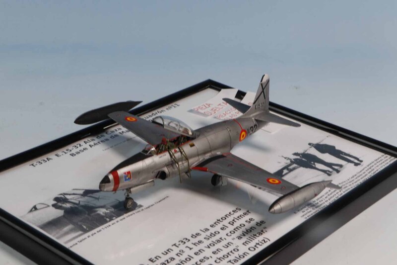 T-33A. Don Vicente Talón es el primer civil español en volar en un jet militar. 