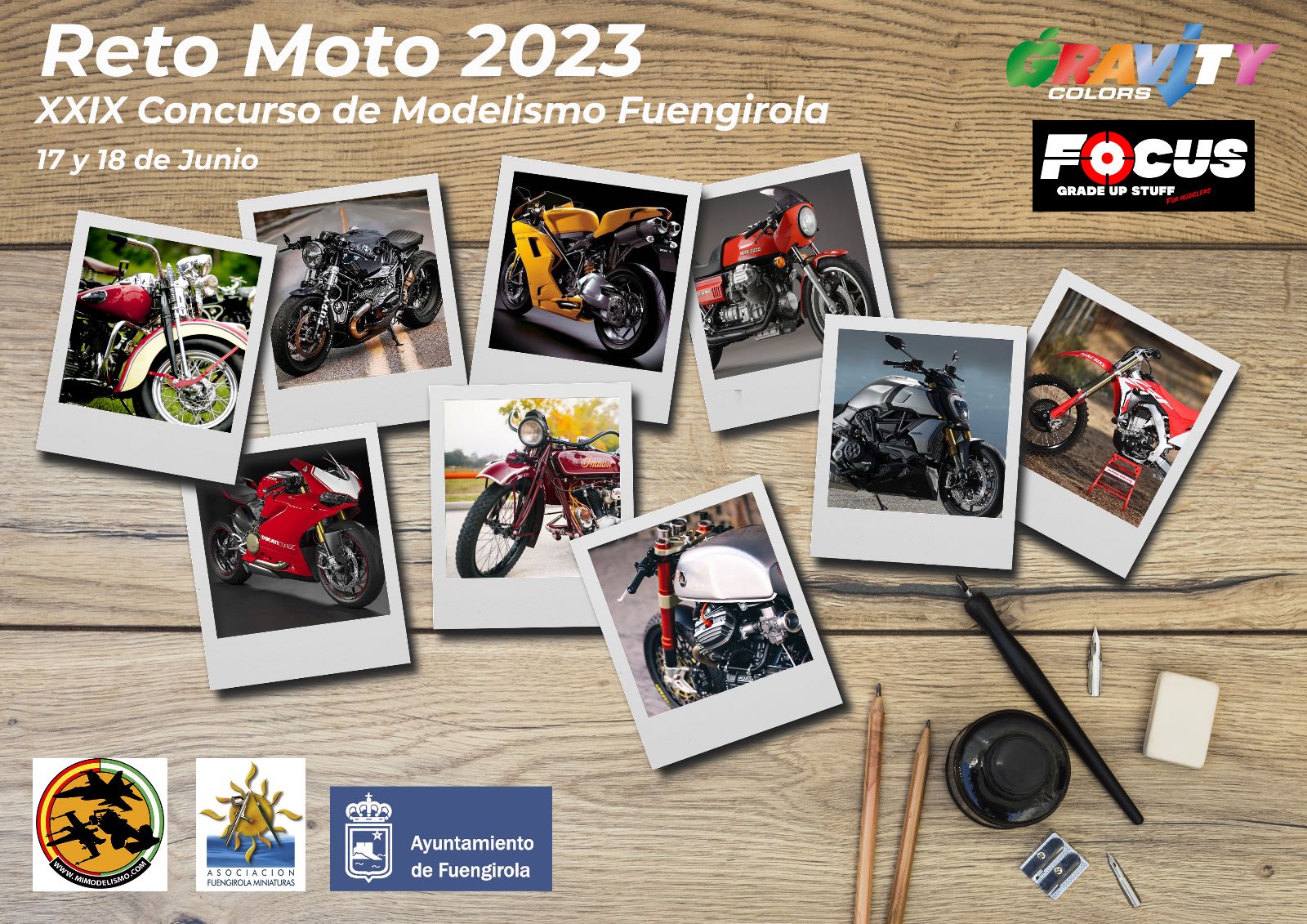 Cartel reto motos 2023